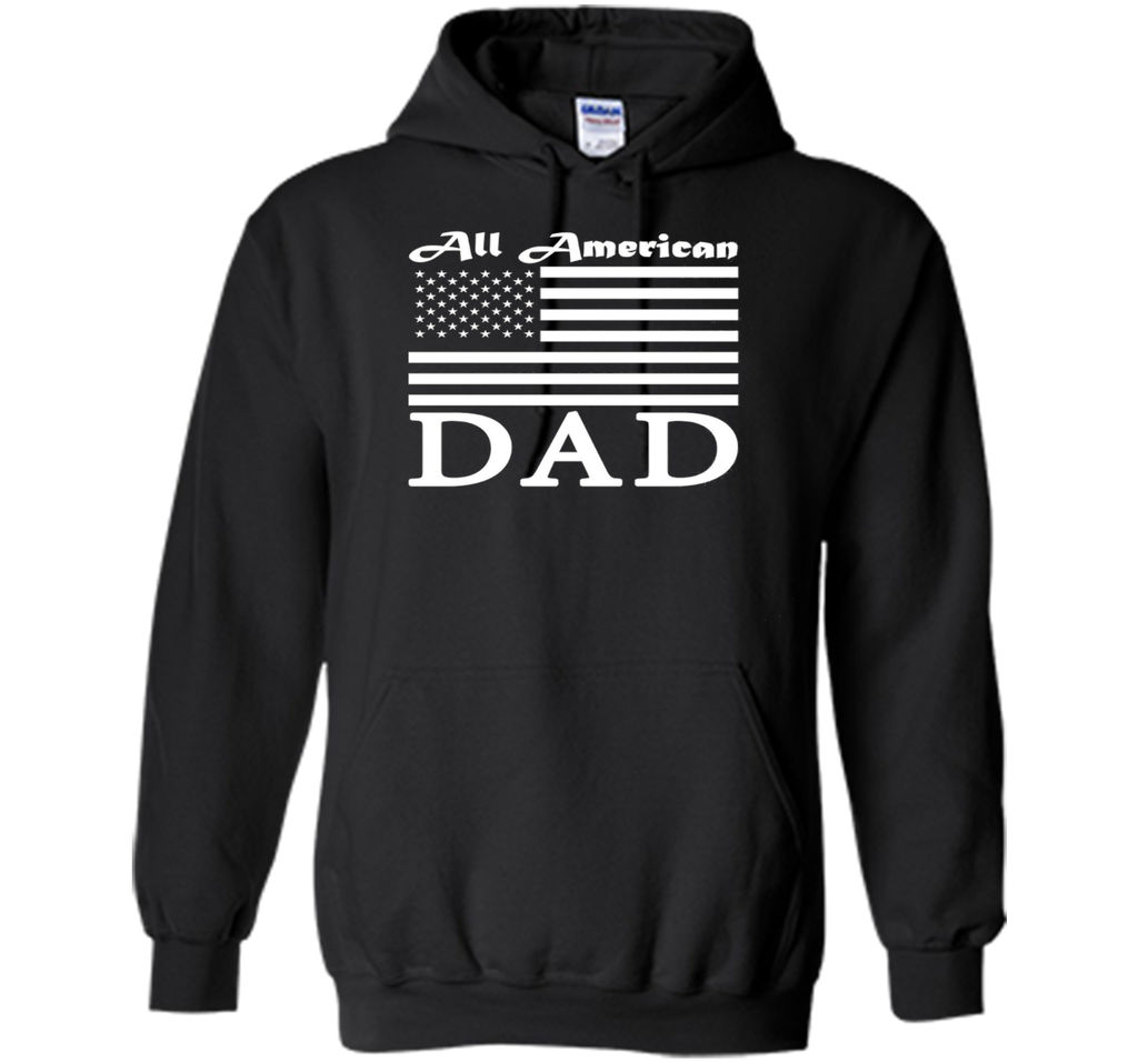 Mens All American Dad American Flag Day T-Shirt