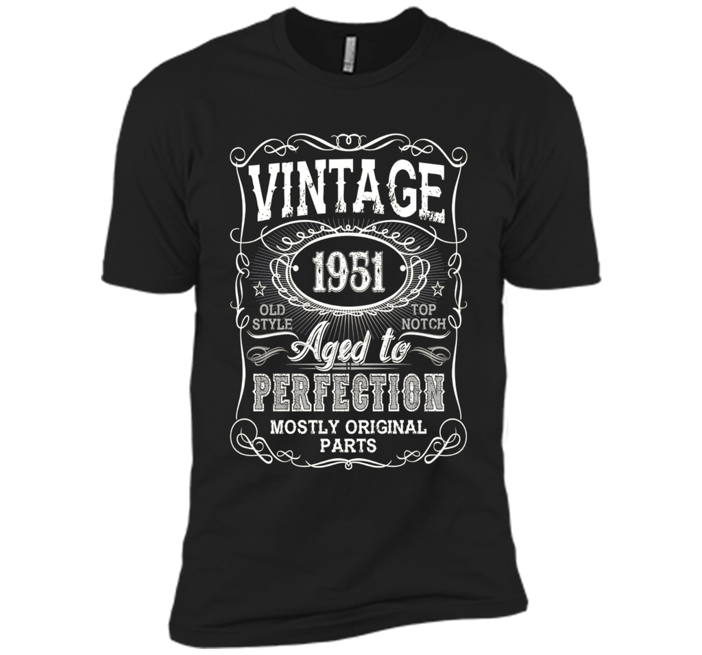 Vintage 1951 Aged To Perfection Tshirt 65th Birthday Gifts