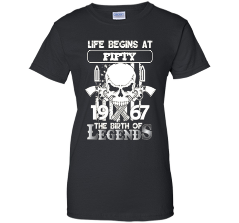 50th Birthday Gifts 1967 The Birth Of Legends T-Shirt shirt