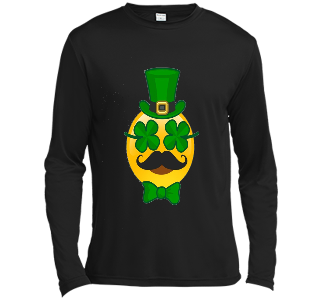 St Patricks Day Emoji T-Shirt Funny Mustache Men Girls Boys