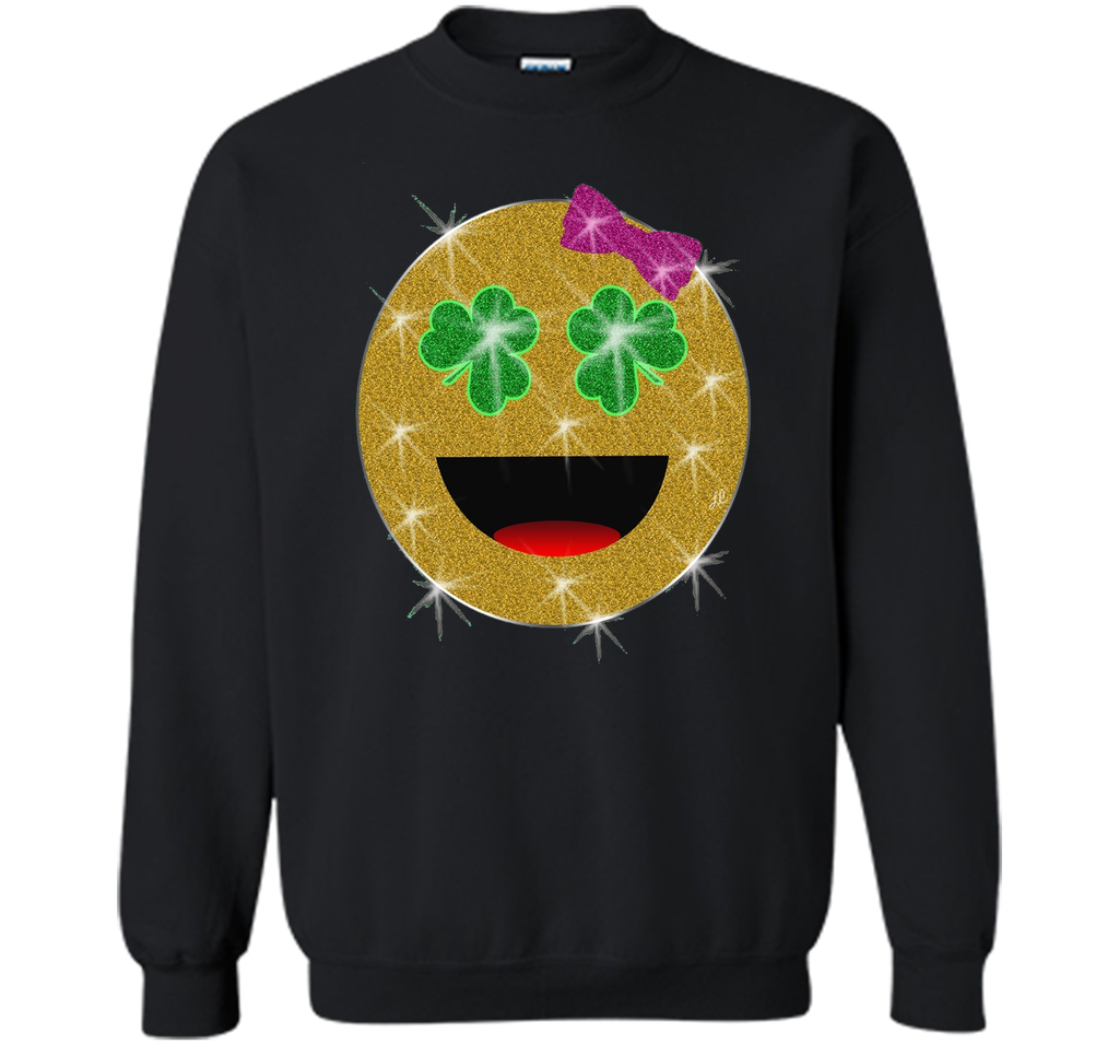 St. Patrick's Day Emoji T-Shirt for Girls and Women