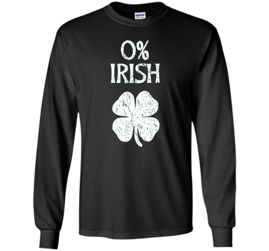 Short-Sleeve Unisex St. Patrick's Day T-Shirt with 0% Irish Screenprint
