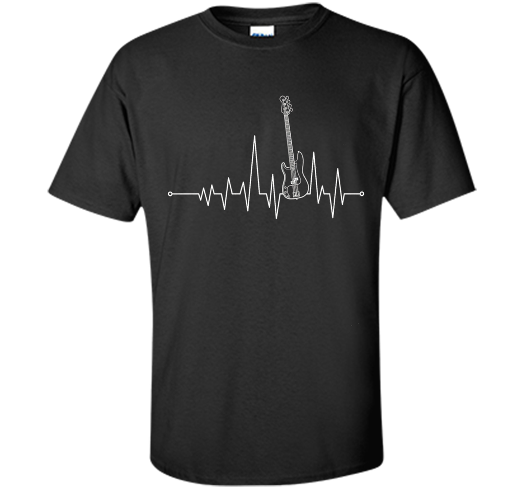 Guitar Heartbeat - Bass Guitar T shirt