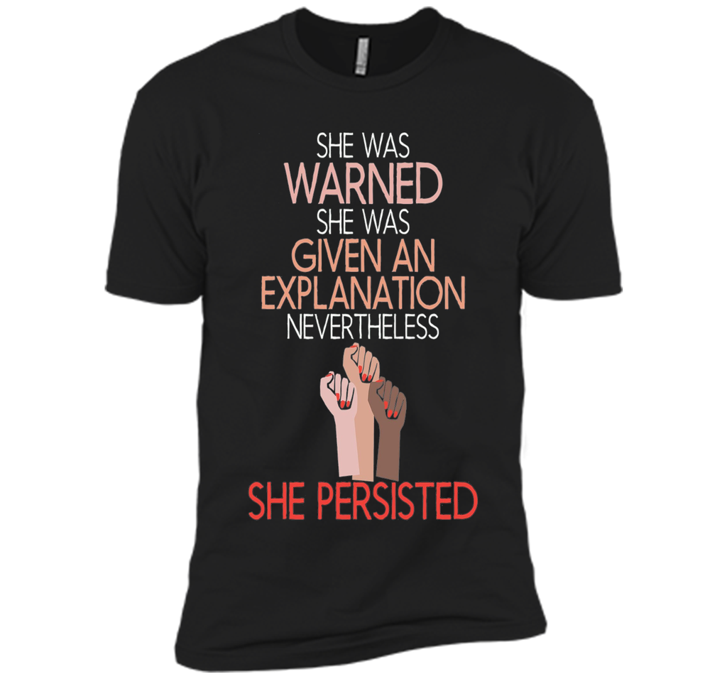 She Was Warned Nevertheless She Persisted Women Hot T-shirt