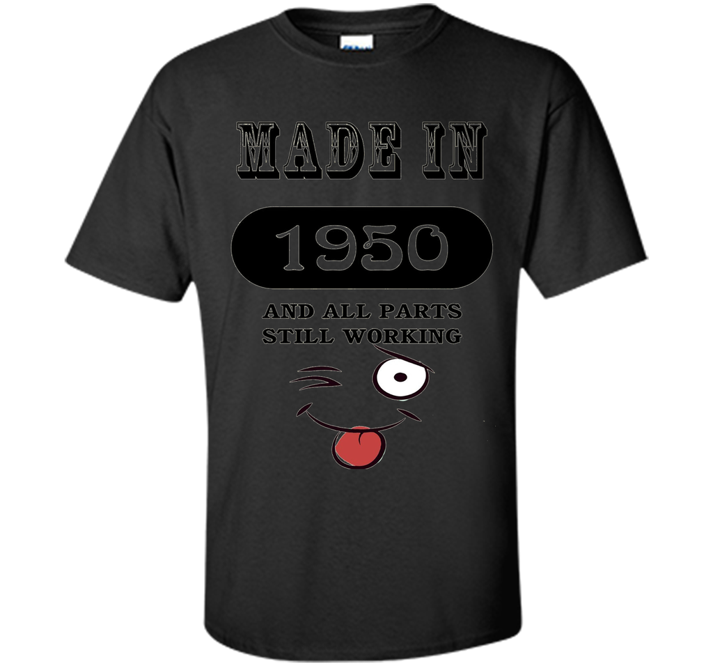 66th Birthday Gift Made in 1950 Funny Ladies Gentlemans T-Sh