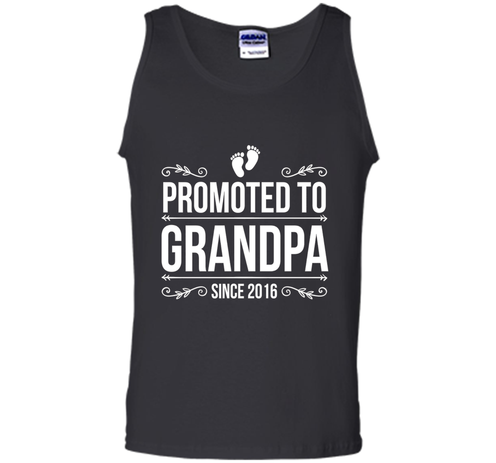 Mens Promoted to Grandpa since 2016 Father's Day T-shirts 2017