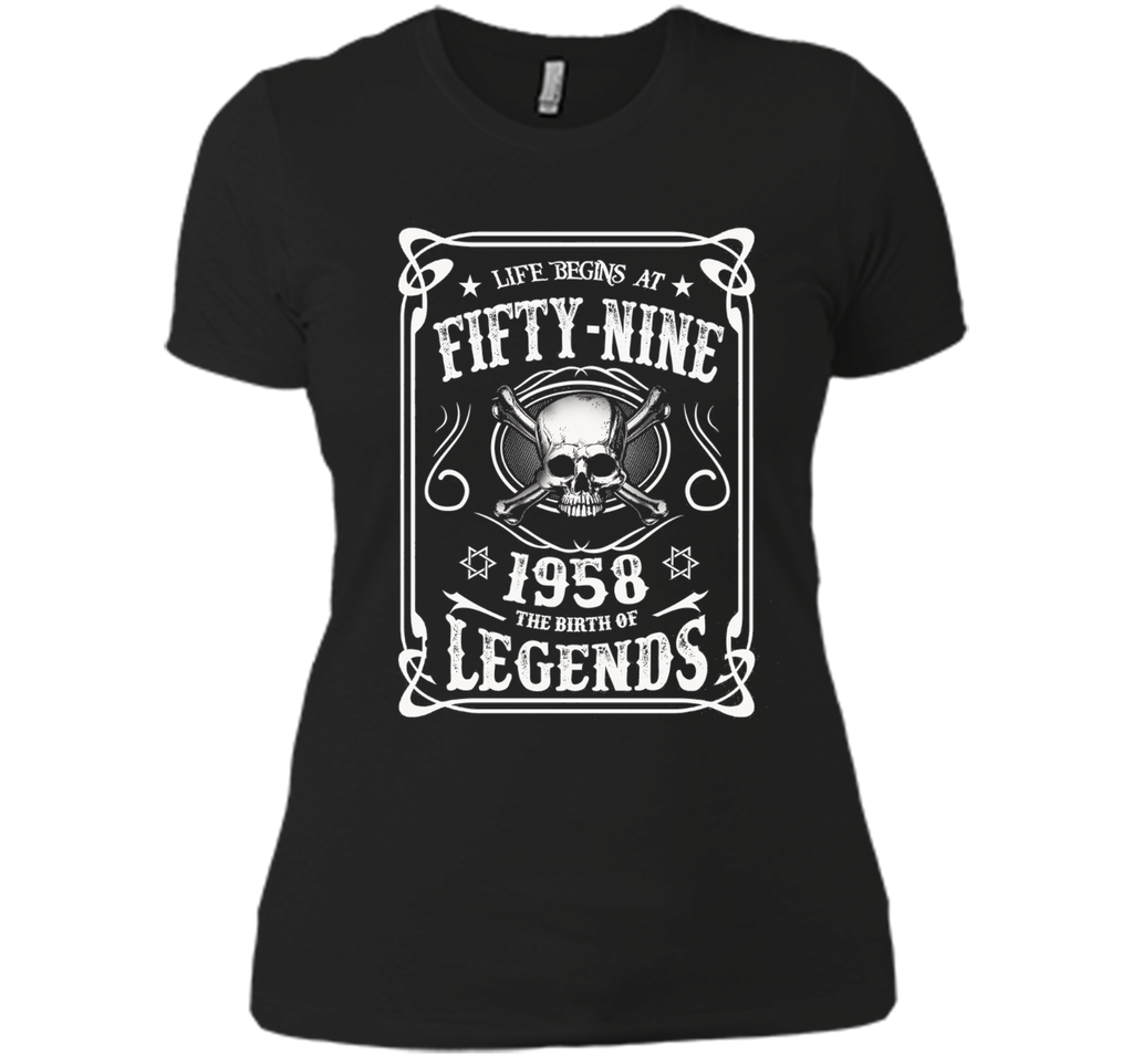 Life begins at 59 - 1958 - the birth of legends (v.2017) t-shirt