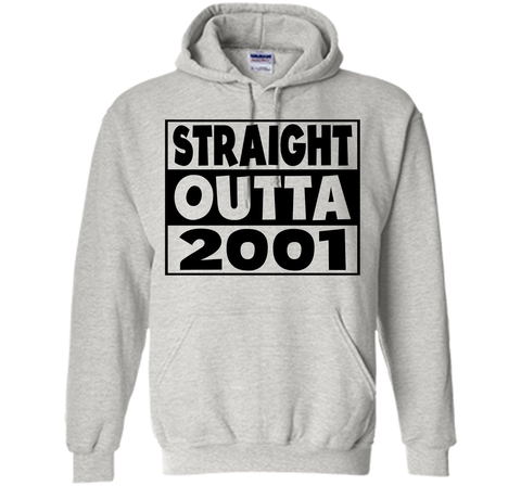 16th Birthday Gift T-Shirt Straight Outta 2001 White