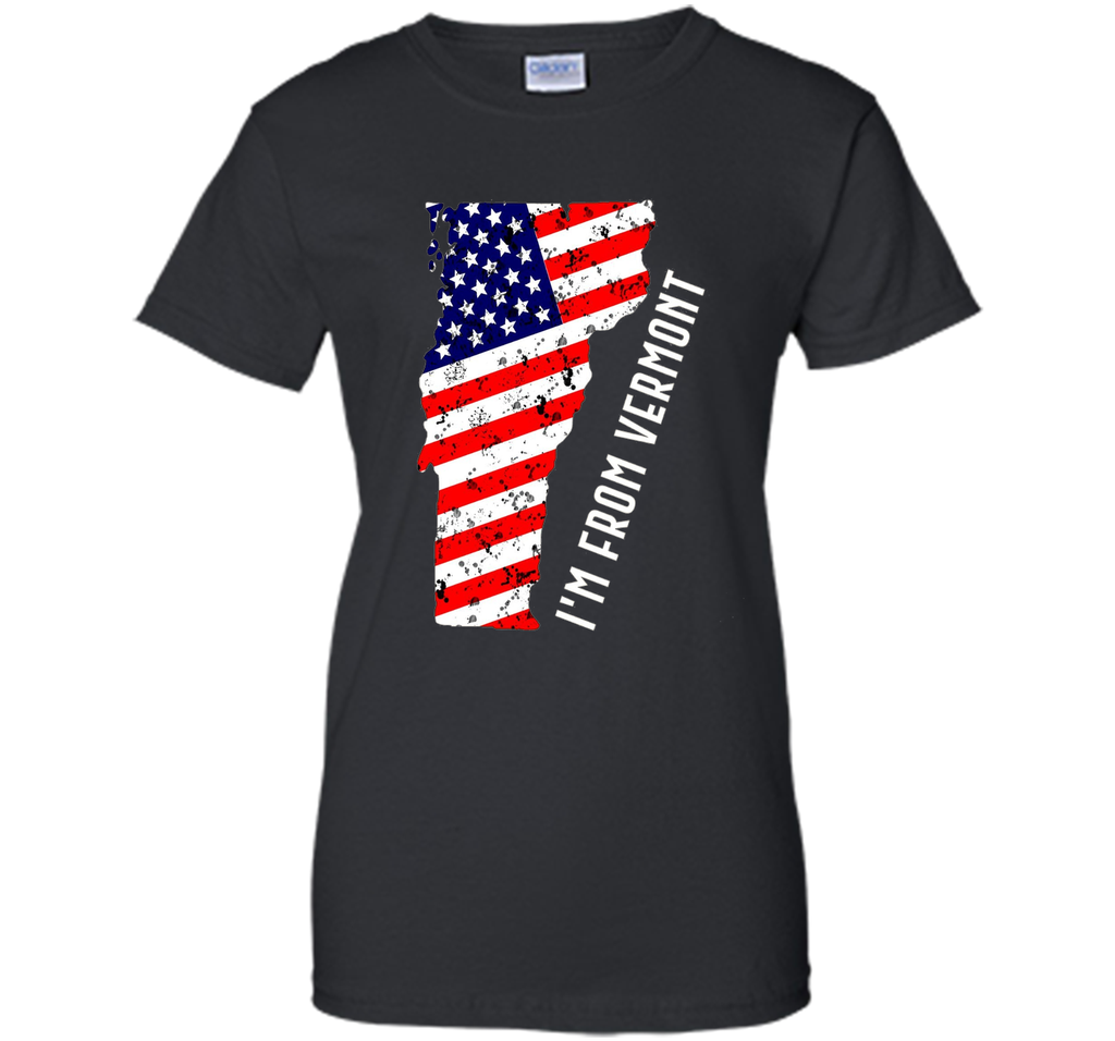 Proud of Vermont USA flag Independence day Tshirt
