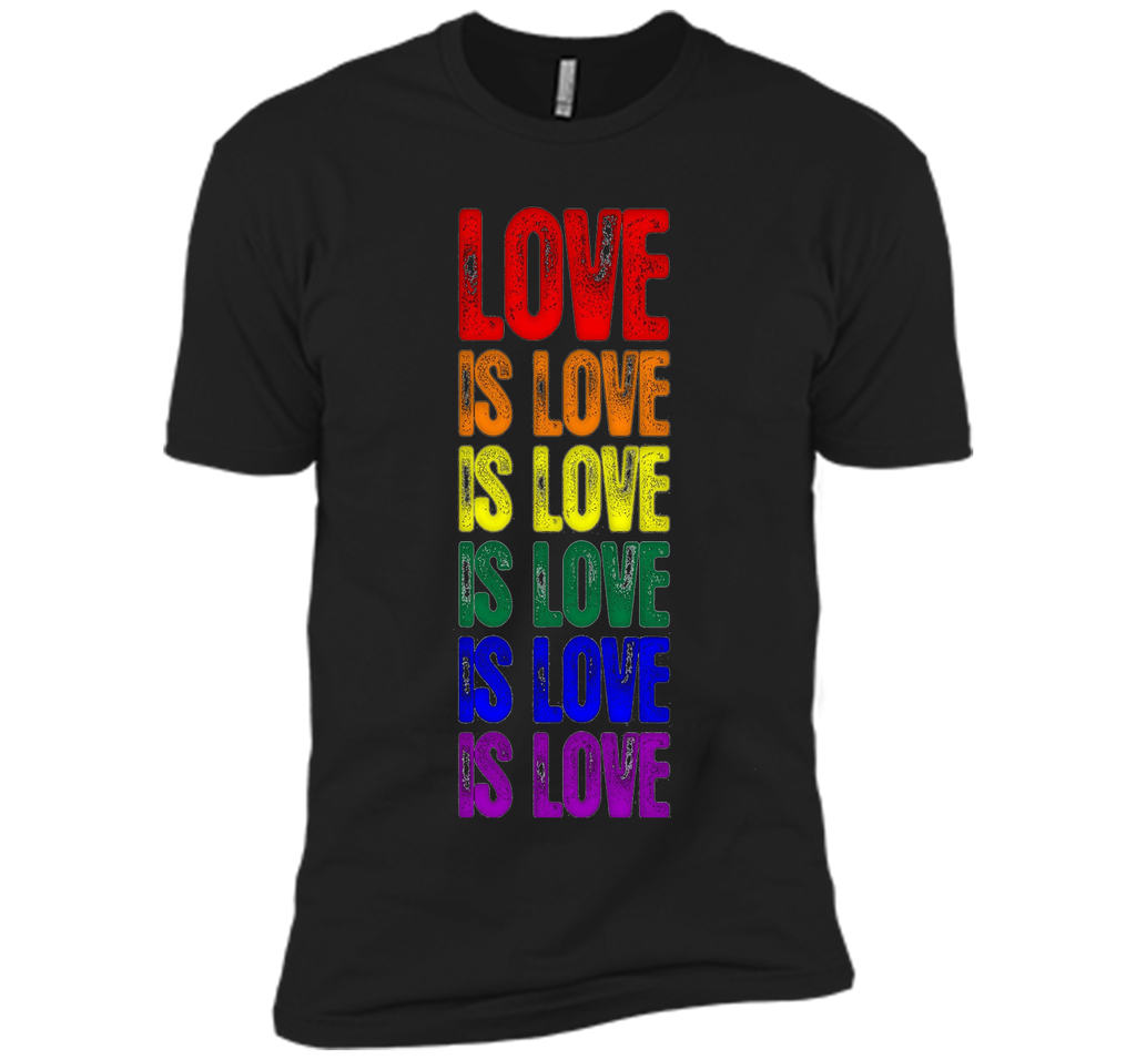 Gay Pride Flag Love is Love is Love T-Shirt