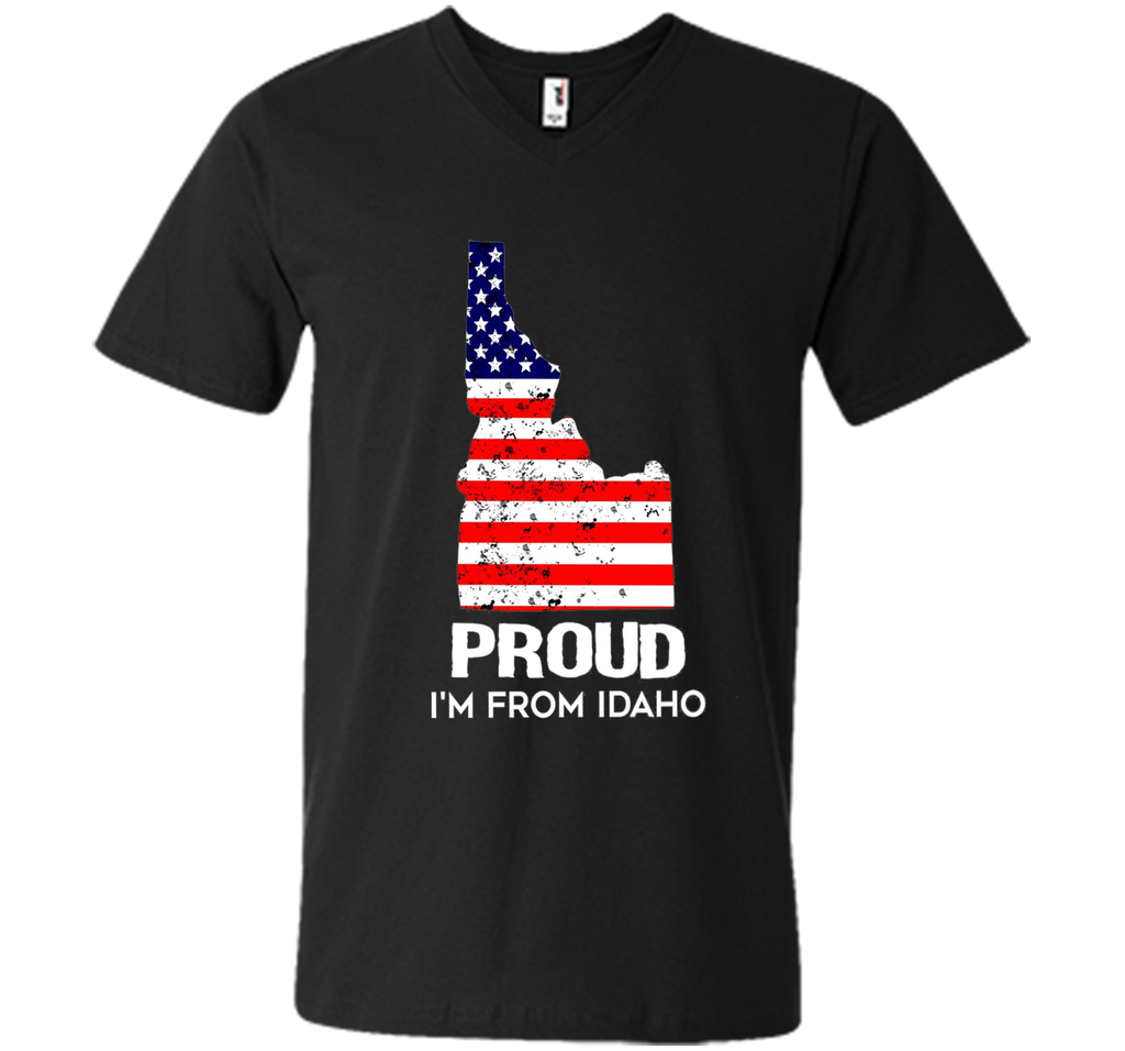 Proud of Idaho-US flag Independence day Tshirt