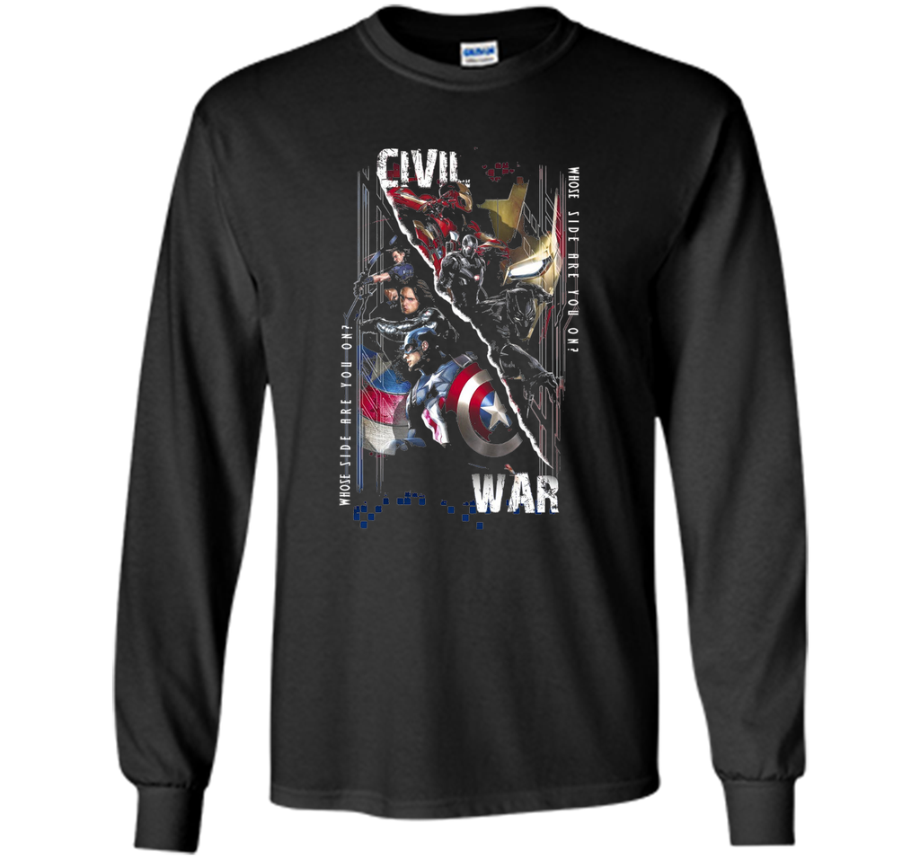 Captain America Civil War Sides Graphic T-Shirt