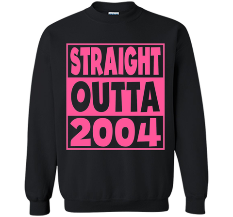 13th Birthday Gift T-Shirt Straight Outta 2004 Pink