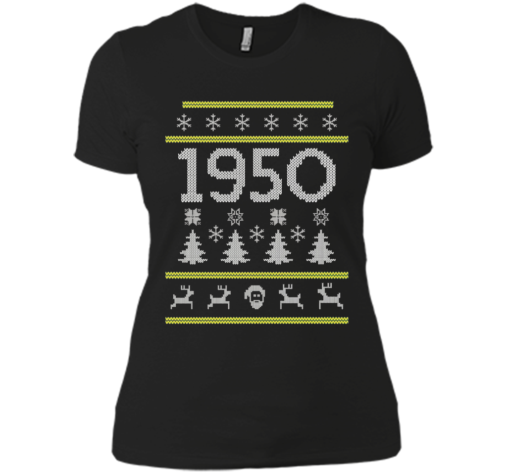 1950 Ugly Christmas Sweater Birthday Gift T-Shirt
