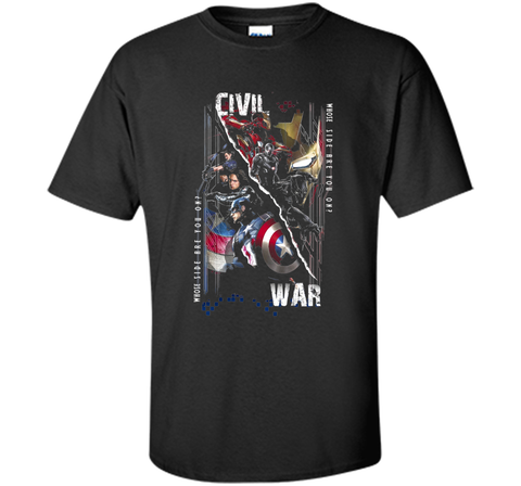 Captain America Civil War Sides Graphic T-Shirt