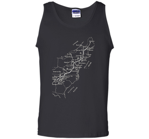 Appalachian Trail Hand-drawn Map Vintage Look T-Shirt