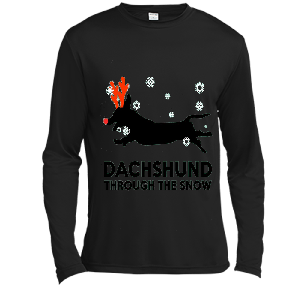 Dachshund Through The Snow Shirt Xmas Christmas Shirts