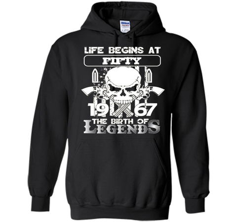 50th Birthday Gifts 1967 The Birth Of Legends T-Shirt shirt