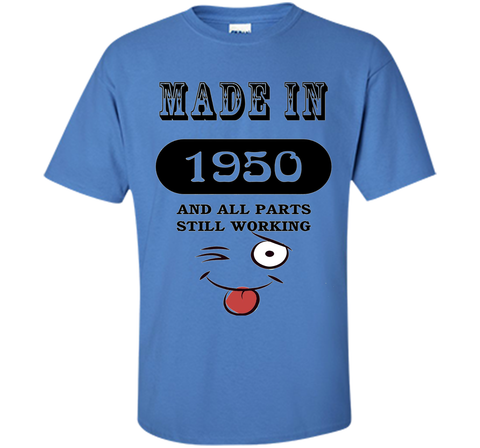 66th Birthday Gift Made in 1950 Funny Ladies Gentlemans T-Sh