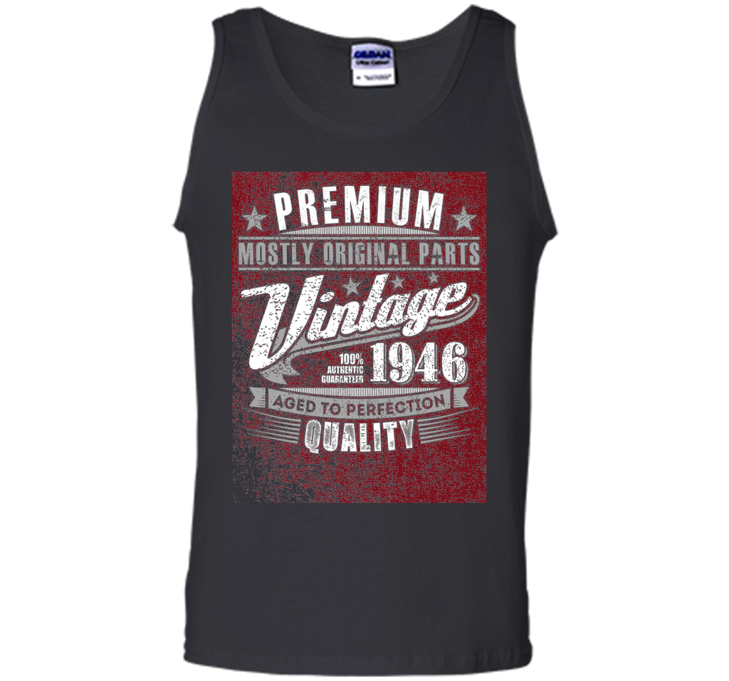 Fitted Vintage 1946 Aged To Perfection Tshirt 70th Birthday