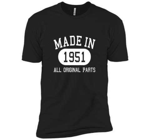 65th Birthday Gift Tee Shirt Made In 1951 (Fitted)