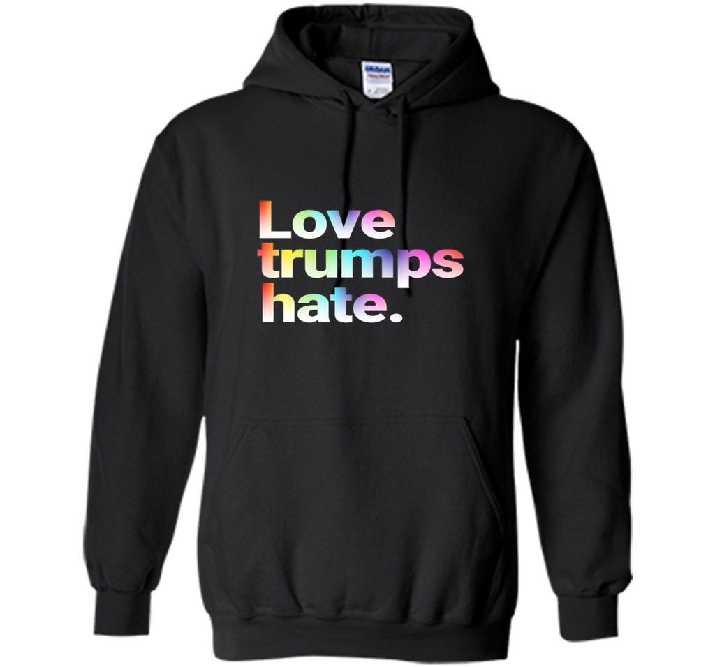 Colorful Love Trumps Hate T Shirt Anti-Trump Sanders