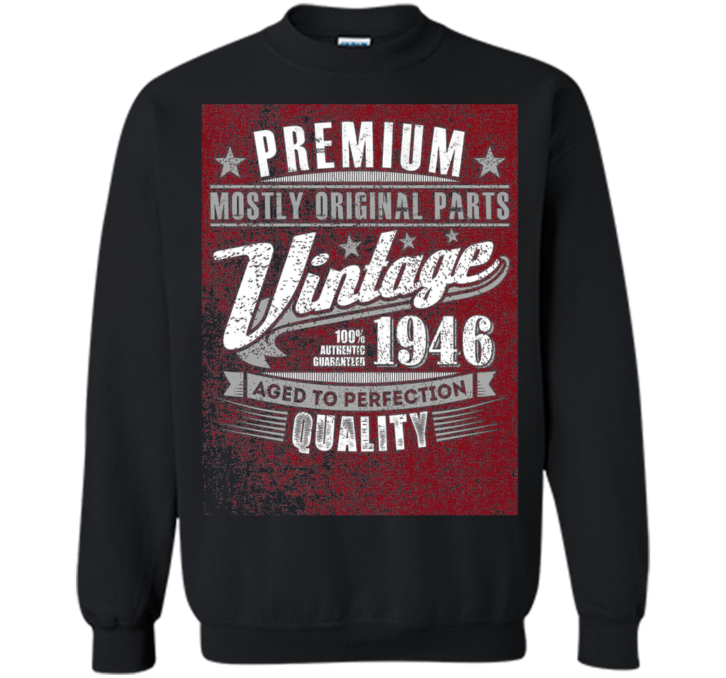 Fitted Vintage 1946 Aged To Perfection Tshirt 70th Birthday