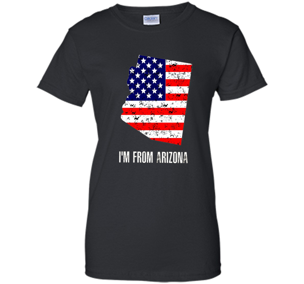Proud of Arizona USA flag Independence day TShirt
