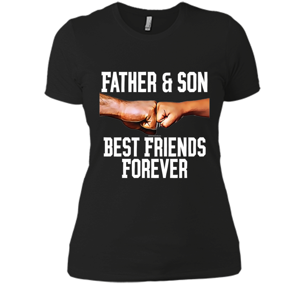 Father and Son Fist Bump Best Friends Father's Day T-Shirt
