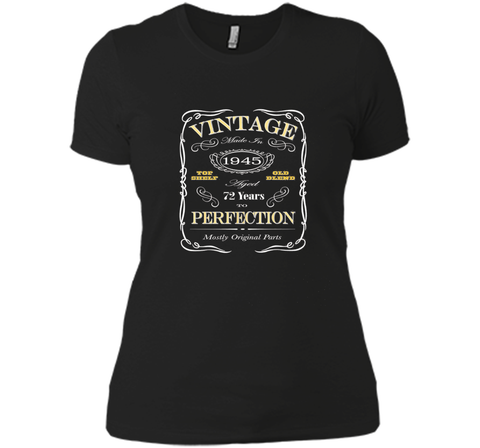 72nd Birthday Gift T-Shirt - Born In 1945 Vintage Style