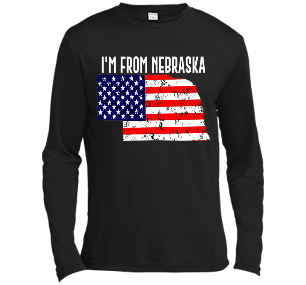 Proud of Nebraska -US flag Independence day Tshirt