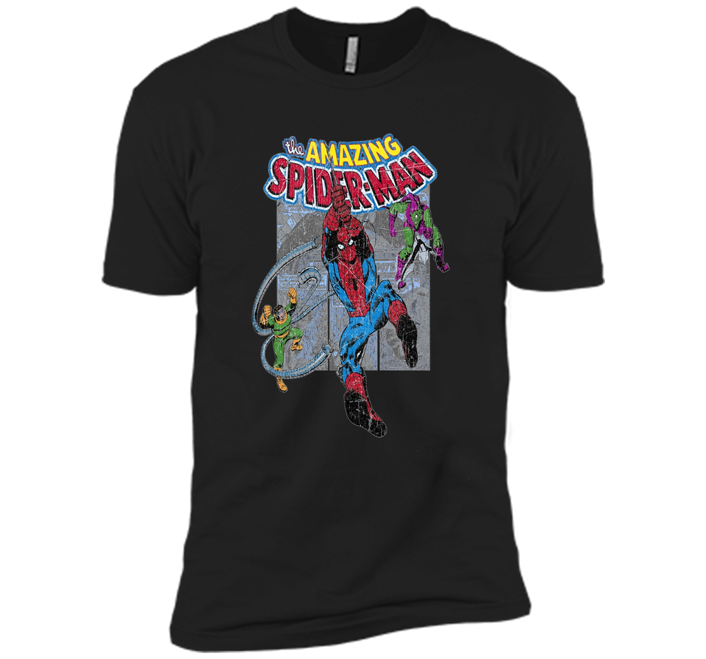 Amazing Spider-Man Battles Evil Graphic T-Shirt