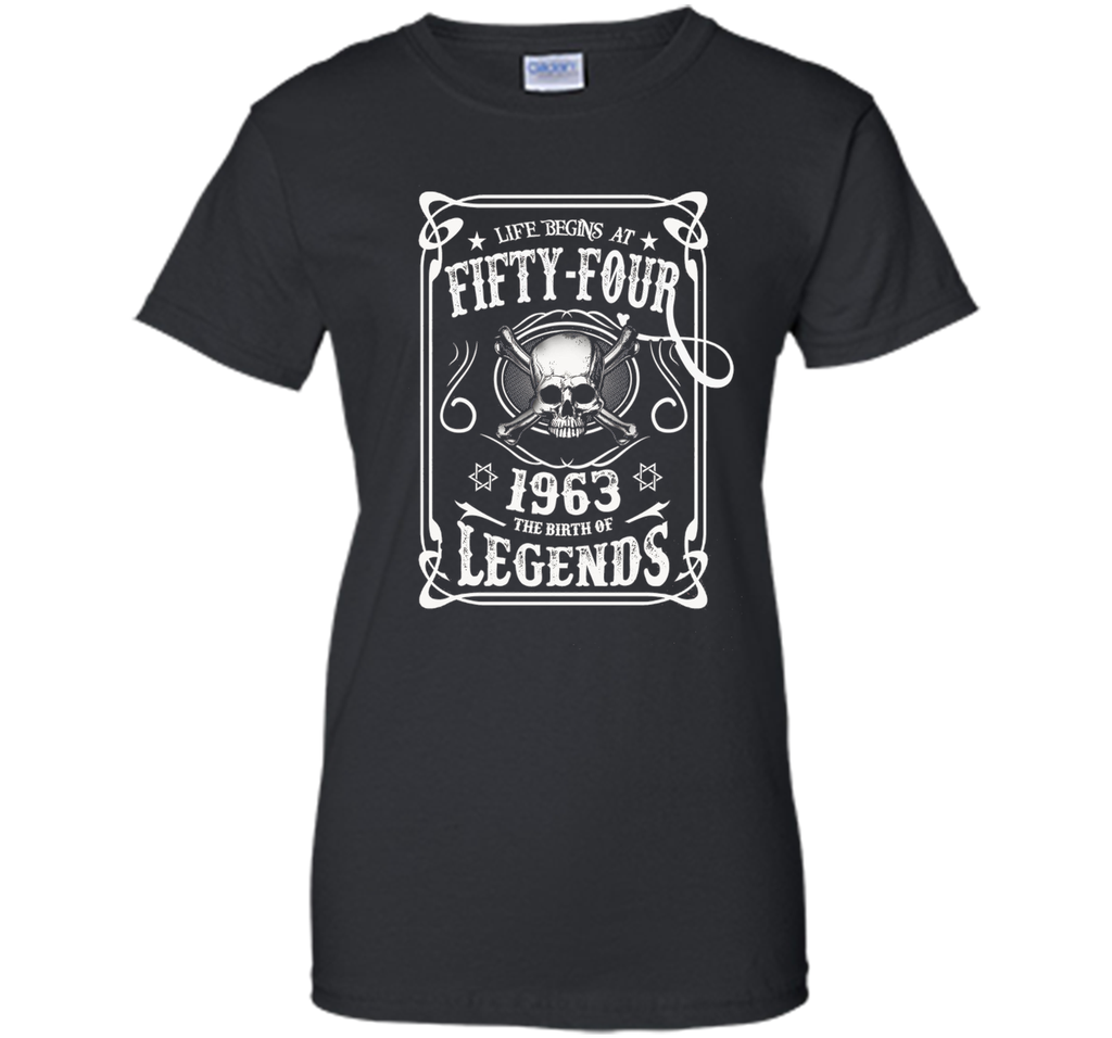 Life begins at 54 - 1963 - the birth of legends (v.2017) t-shirt