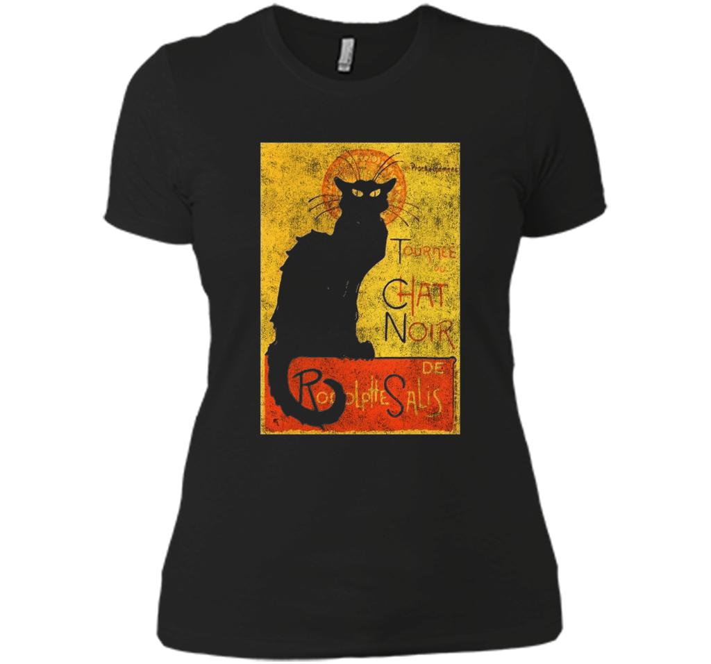 Vintage Tournee du Chat Noir Black Cat Halloween T-Shirt