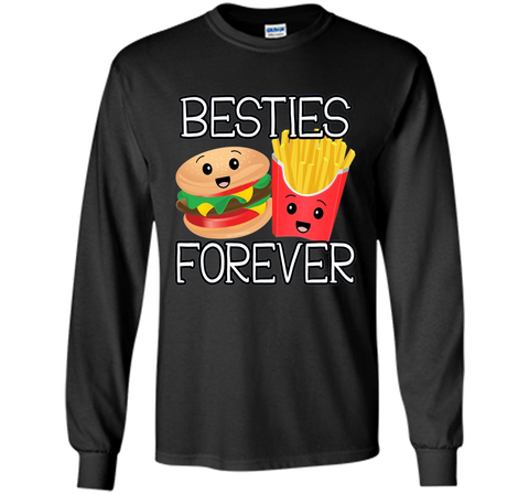 Besties Forever Hamburger French Fries Best Friends T-Shirt