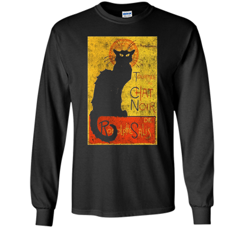 Vintage Tournee du Chat Noir Black Cat Halloween T-Shirt