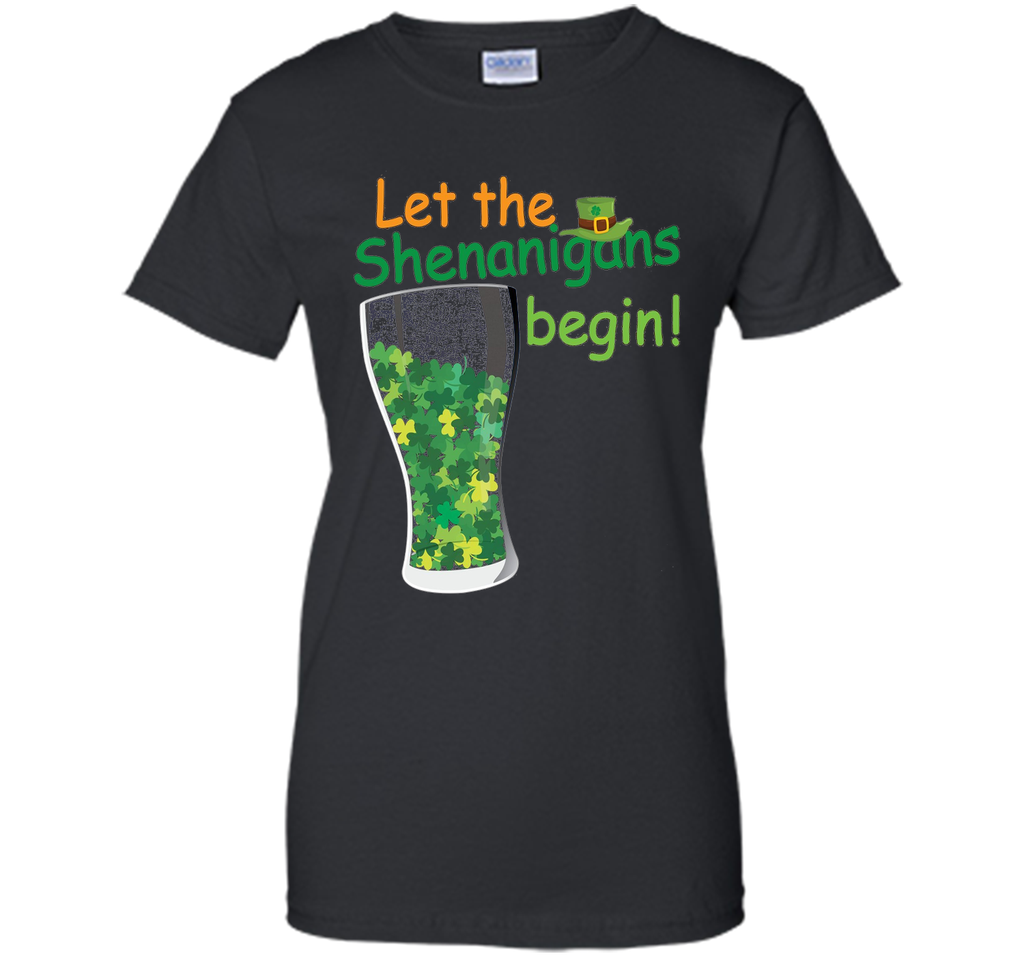 Let The Shenanigans Begin St Patricks Day T-Shirt Shamrocks
