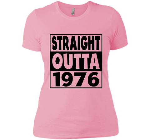 41st Birthday Gift T-Shirt Straight Outta 1976 White