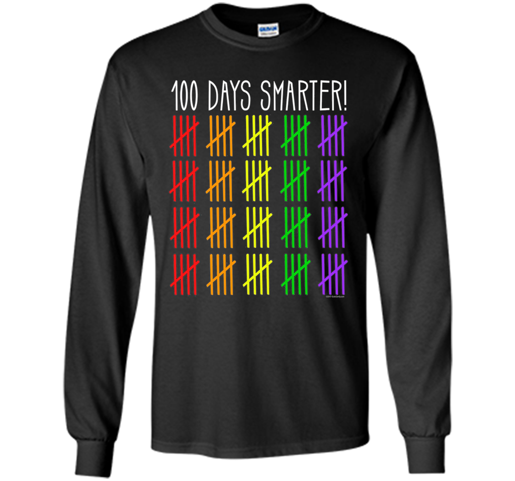 100 Days Smarter Counting Hash Marks Days of School T-Shirt