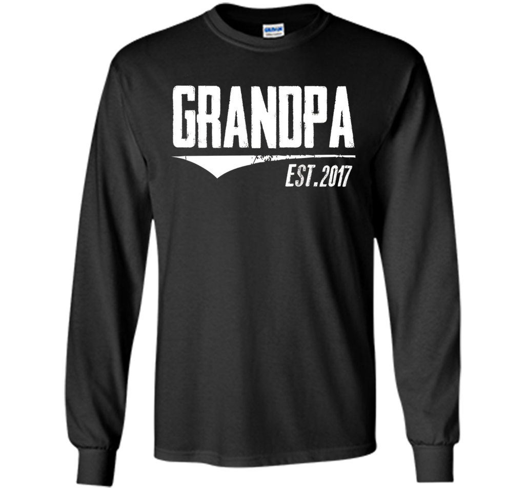 Men's Grandpa Est 2017 Shirt New Grandpa Gifts first father's Day