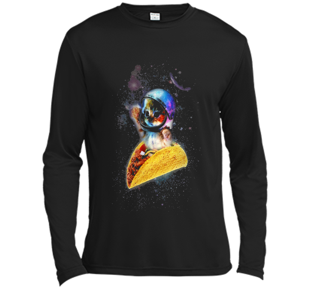 Official Crazy Space Taco Cat Funny T-Shirt
