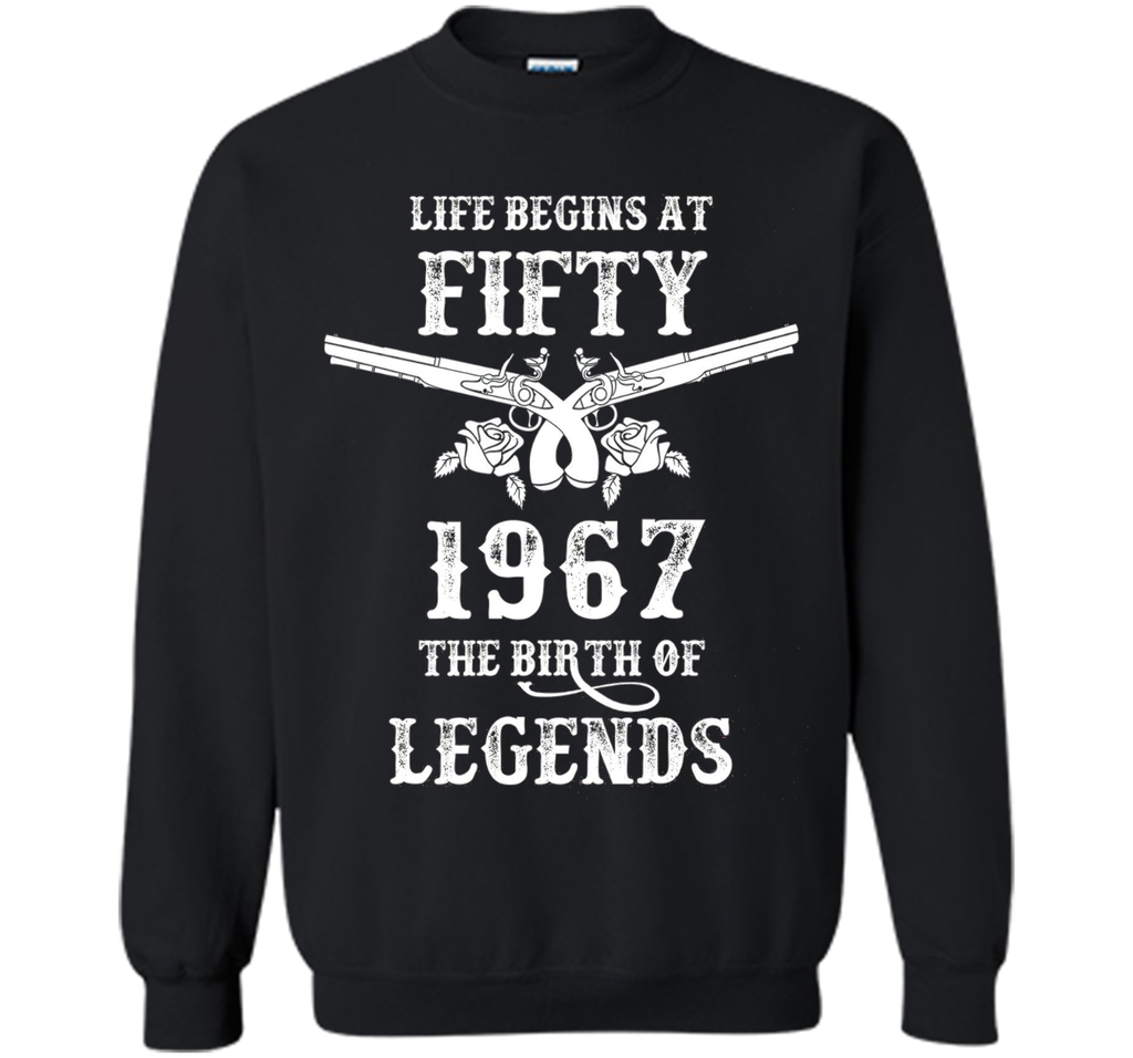 Vintage Life Begins At Fifty T-Shirt 50th Birthday Gift