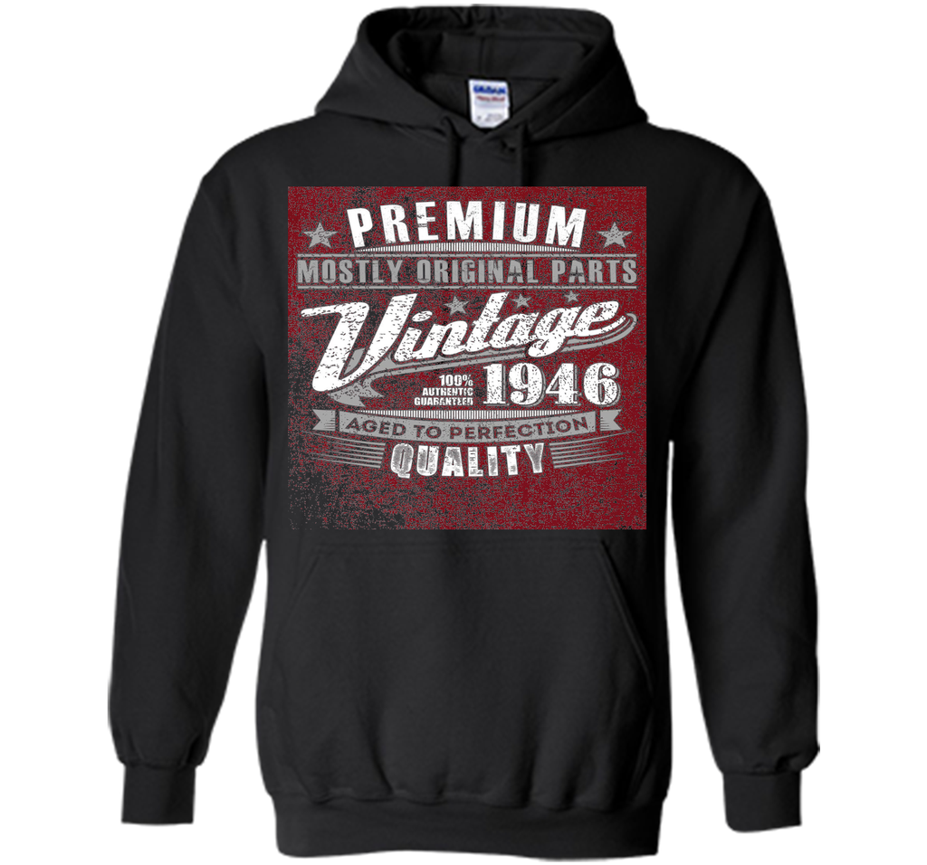 Fitted Vintage 1946 Aged To Perfection Tshirt 70th Birthday