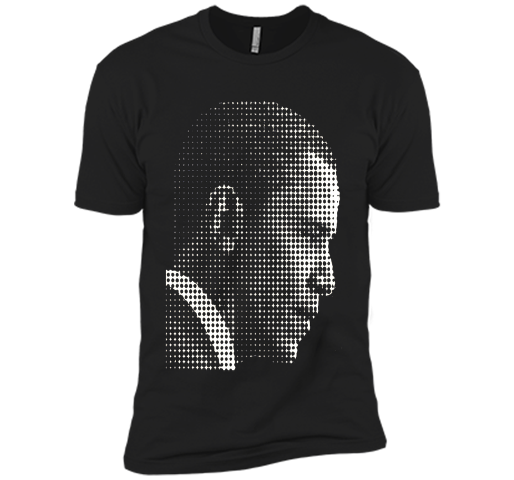 Barack Obama white dot newspaper print T-shirt
