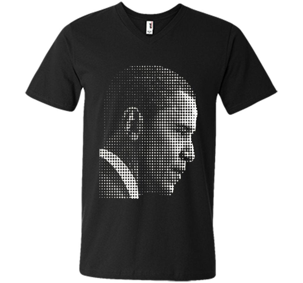 Barack Obama white dot newspaper print T-shirt