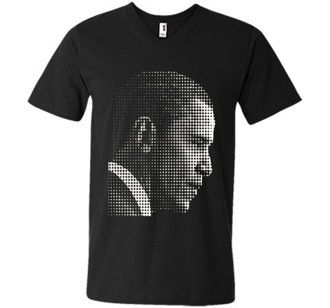 Barack Obama white dot newspaper print T-shirt