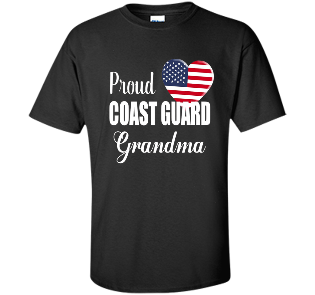 Proud Coast Guard Grandma Patriotic Heart T Shirt t-shirt