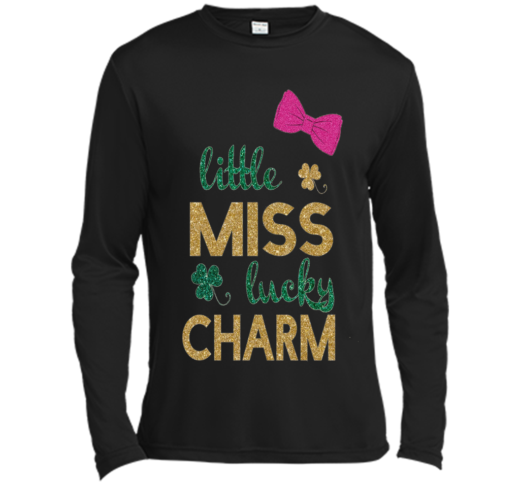 Little miss lucky charm st. patrick's day shirts for girls