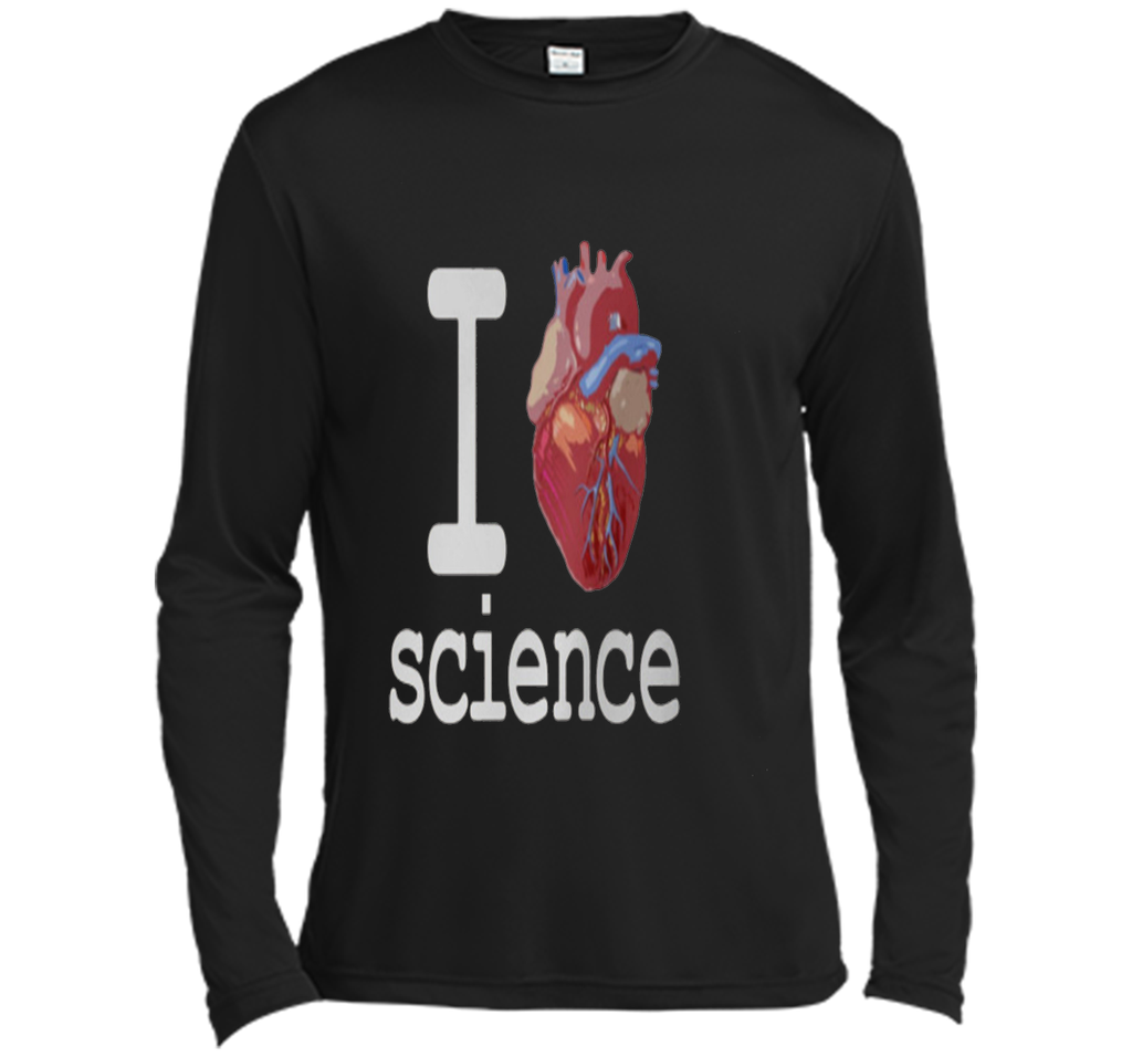 I Love Heart Science T Shirt - Biology Tee Tshirt Teacher