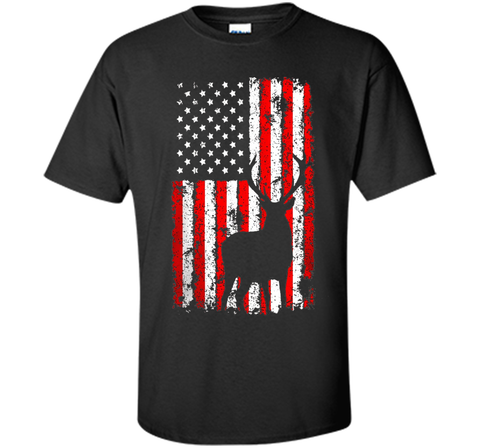 America Flag Deer Hunting T-Shirt Gift for Hunter